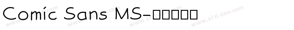Comic Sans MS字体转换